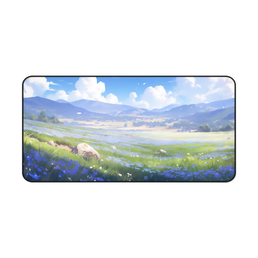 Anime Spring Flowers Desk Mat Japanese Office Desk Accessory Lofi Mouse Pad Manga Floral XL Desk Pad Large Gaming Mousepad Unique Gift Idea