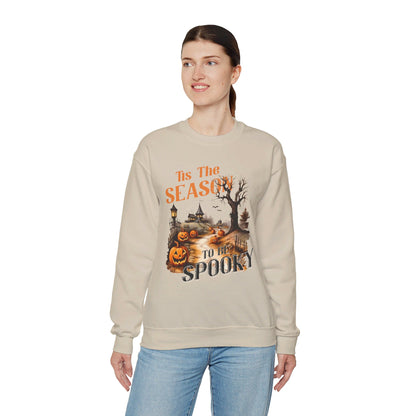 Tis The Season To Be Spooky Halloween Sweatshirt Vintage 1950s Halloween Fall Sweater Retro Halloween Pumpkins Spooky Season Apparel Unique