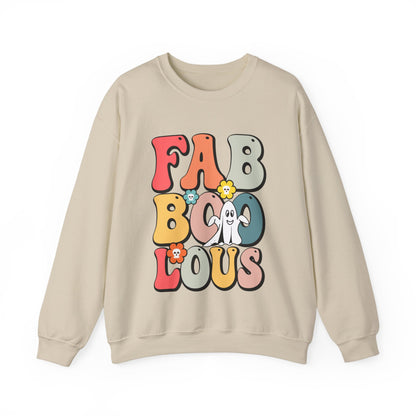 Faboolous Sweatshirt Fabulous Sweater Retro Halloween Sweatshirt Spooky Sweater Groovy Ghost Apparel Trick Or Treat Fall Crewneck Women Gift