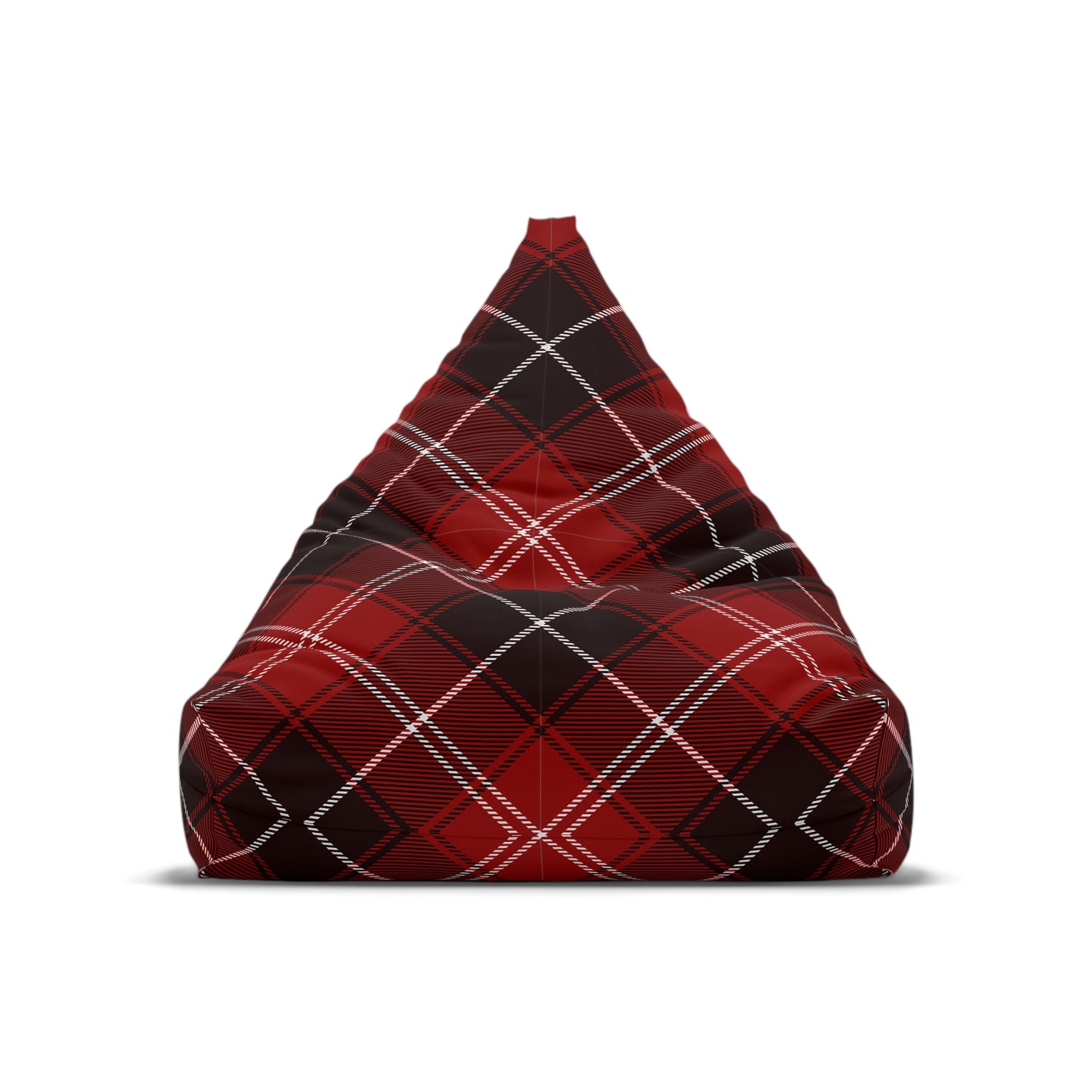 Tartan Bean Bag Chair Cover Red Scottish Aesthetic Home Decor Cross-checkered Beanbag Teens Dorm Bedroom Living Room Games Room Patio Gift