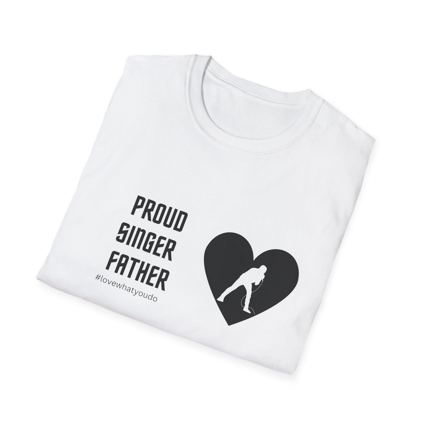 Dad's Profession T-shirt,"Proud Singer Father",Father's Day Gift,Unique Men's Apparel,Novelty Love Appreciation for Occupation