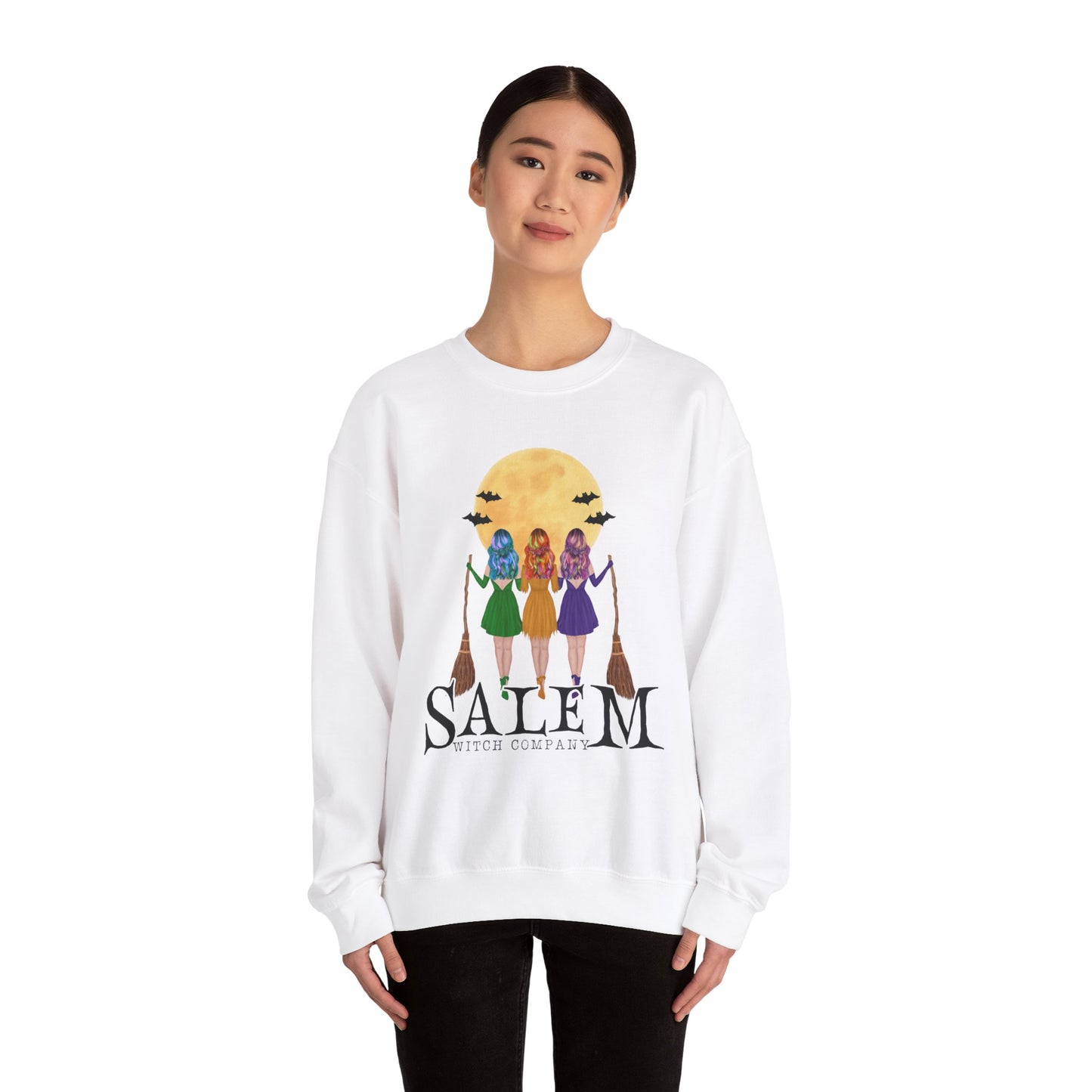 Salem Witch Company Sweatshirt Salem Sweater Vintage Witch Sweatshirt Witchy Sweat Halloween Sweatshirt Retro Salem Massachusetts Halloween