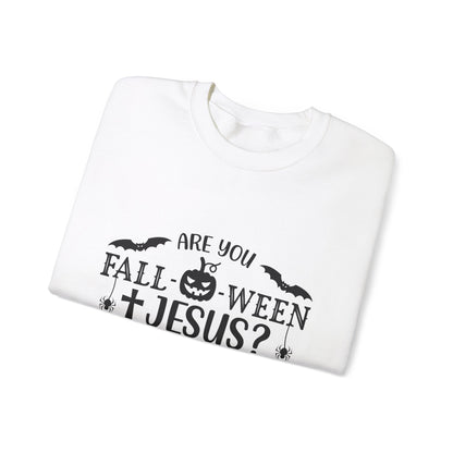 Are You Fall-O-Ween Jesus Sweater Christian Sweatshirt Fall Religious Sweater Matthew 4:19 Bible Verse Sweatshirt Falloween Jesus Halloween