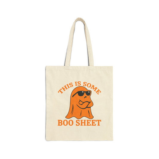 This Is Some Boo Sheet Tote Bag Trick or Treat Halloween Funny Halloween Bag Retro Halloween Canvas Bag Sarcastic Ghost Bag Boo Sheet Tote