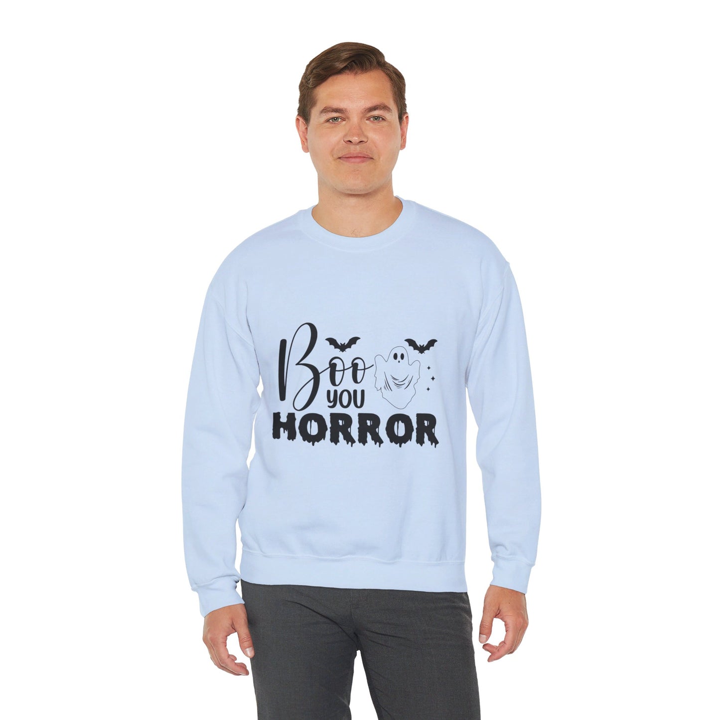 Boo You Horror Sweatshirt Funny Halloween Sweater Spooky Season Sweatshirt Horror Movie Halloween Outfit Funny Ghost Pullover Crewneck Sweat