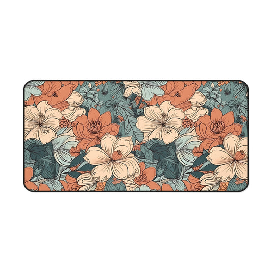 Cottagecore Desk Mat Farm Wildflower Cottage Office Desk Accessories Botantical Mouse Pad Vintage Floral Desk Pad Plant Mom Gift Idea Ladies