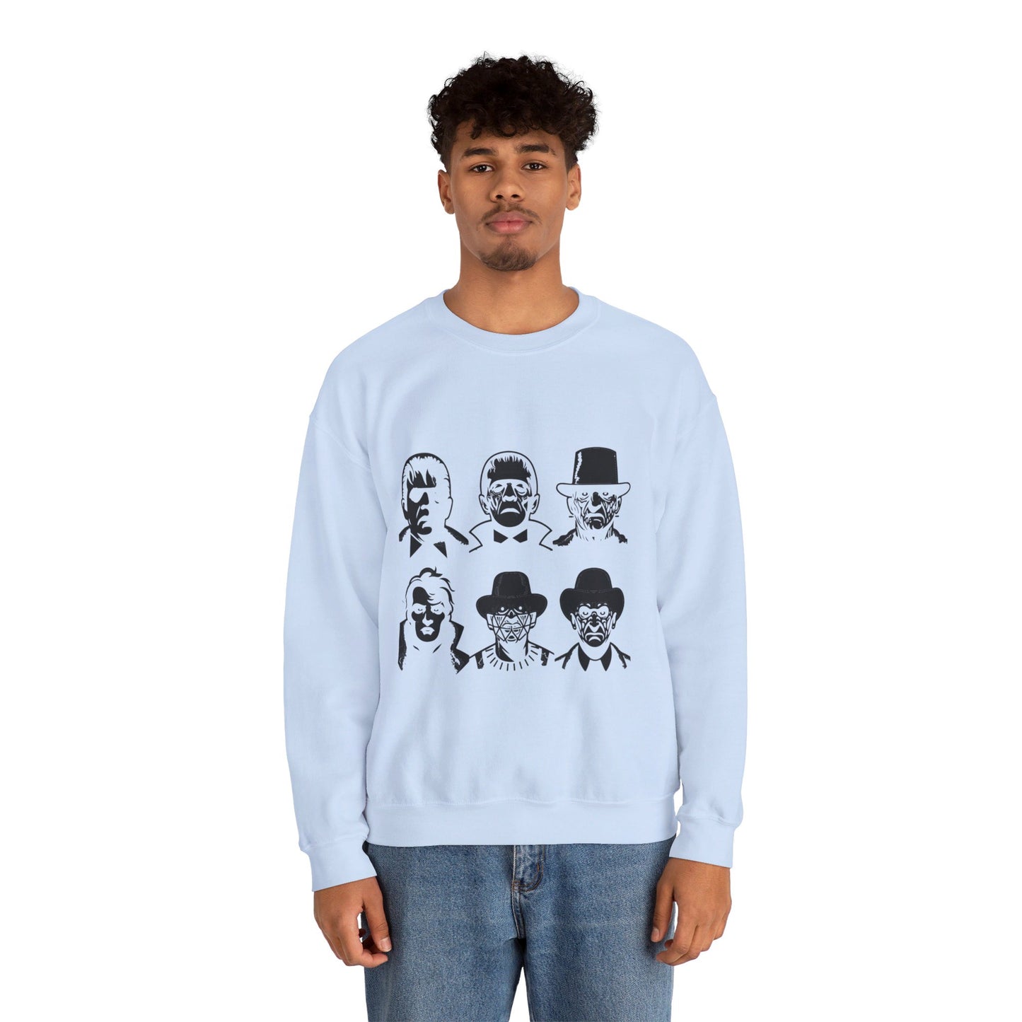 Horror Movie Characters Sweatshirt Horror Movie Addict Sweater Scary Movie Characters Sweatshirt Halloween Sweater Horror Movie Club Gift