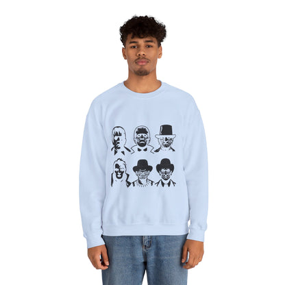 Horror Movie Characters Sweatshirt Horror Movie Addict Sweater Scary Movie Characters Sweatshirt Halloween Sweater Horror Movie Club Gift