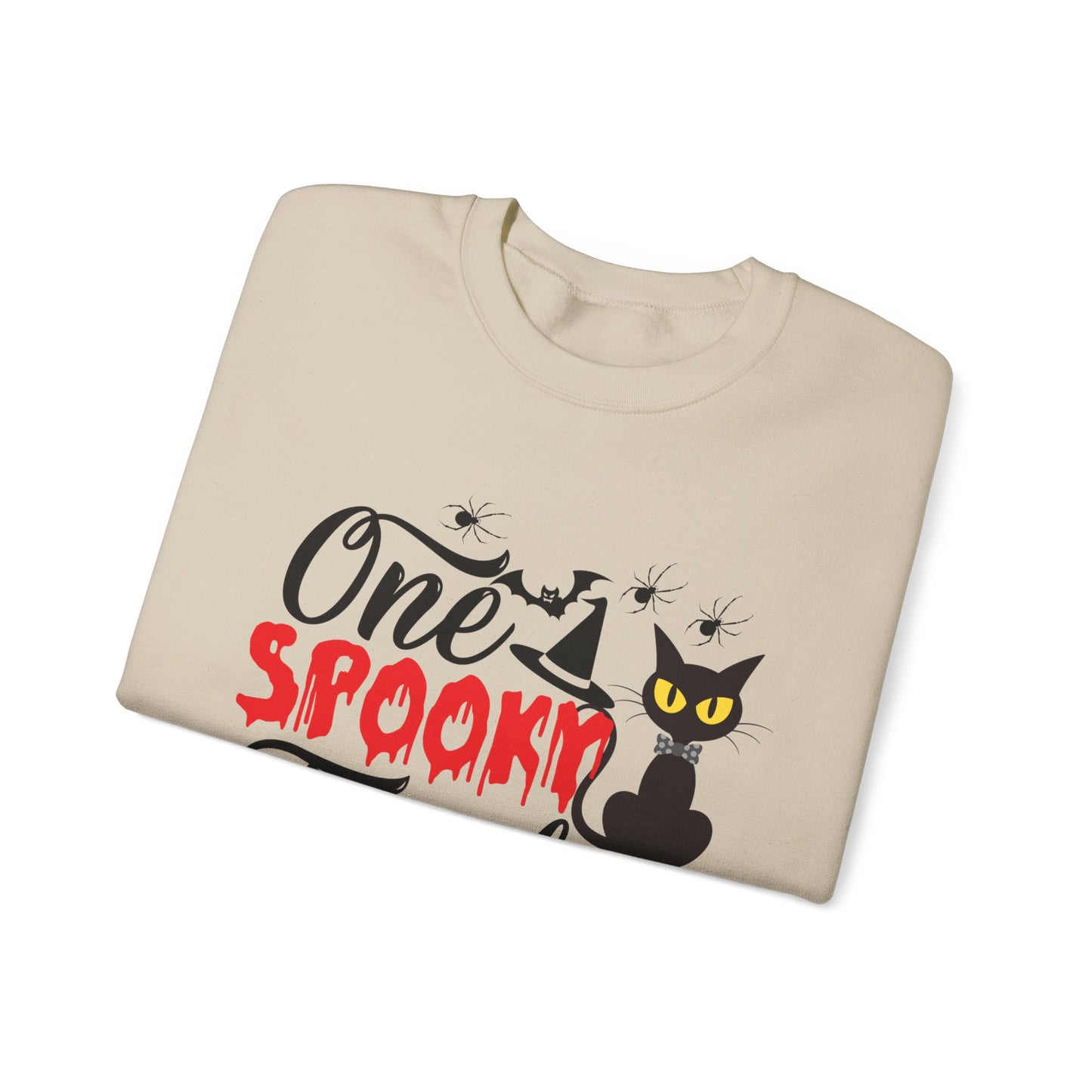 One Spooky Teacher Sweatshirt Cute Spooky Teacher Sweater Retro Teacher Halloween Sweatshirt Black Cat Lover Teacher Sweater Back To School