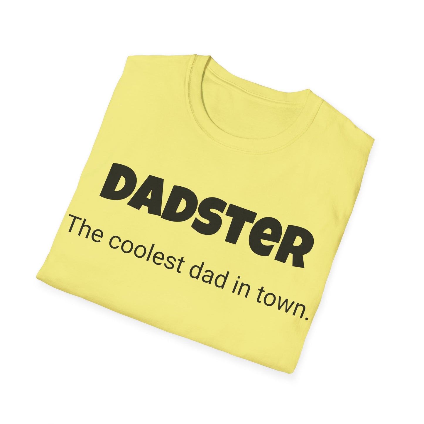 Funny Dad's Mens Softstyle T-shirt, "Dadster", Father's Day Gift, Tee for Him, Adult Humorous Unique Novelty Apparel Present