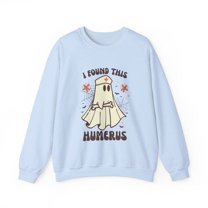 I Found This Humerus Sweatshirt Funny Halloween Sweater Nursing School Clothing Halloween Nurse Sweatshirt Nicu Nurse Sweater Spooky Nurse