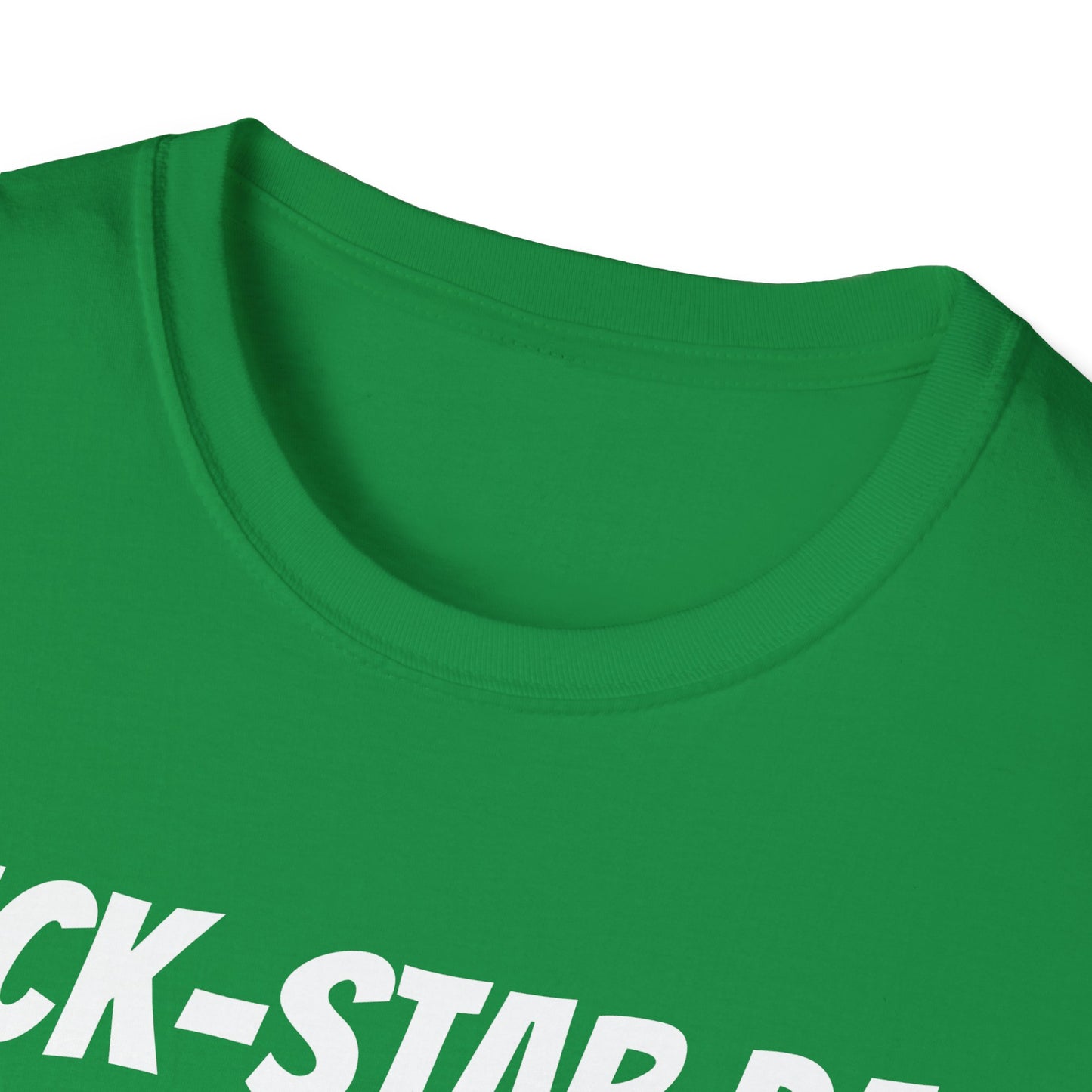 Funny Rugby Dad's Mens Softstyle T-shirt, "Ruck-star Dad", Father's Day Gift, Humorous Unique Novelty Apparel Tee Present