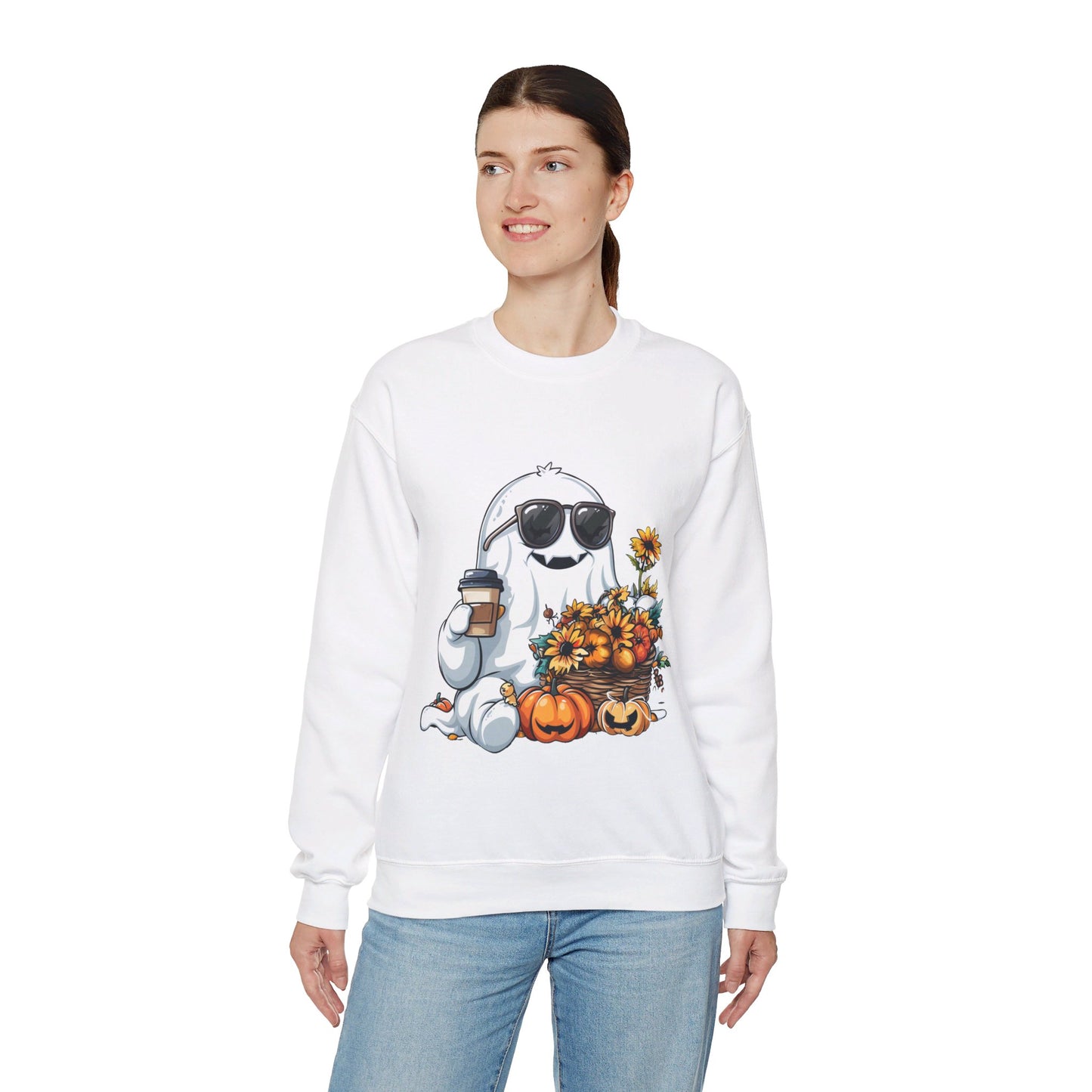 Cute Ghost Sweatshirt Fall Halloween Sweater Bougie Ghost Sweatshirt Coffee Lover Sweater Autumn Boojee Ghost Pumpkin Spooky Season Boo Jee