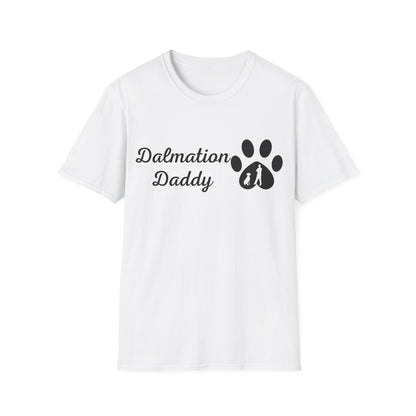 Doggy Dad's T-shirt, "Dalmation Daddy", Dog Father's Day Gift, Fur Papa, Unique Men's Apparel Novelty Pet Lover Tee