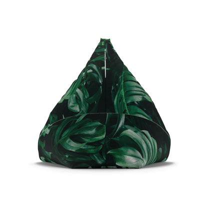 Monstera Bean Bag Chair Cover Dark Green Nature Home Decor Plant Mom Aesthetic Gift New Holiday Home Gift Botanical Outdoor Patio Beanbag