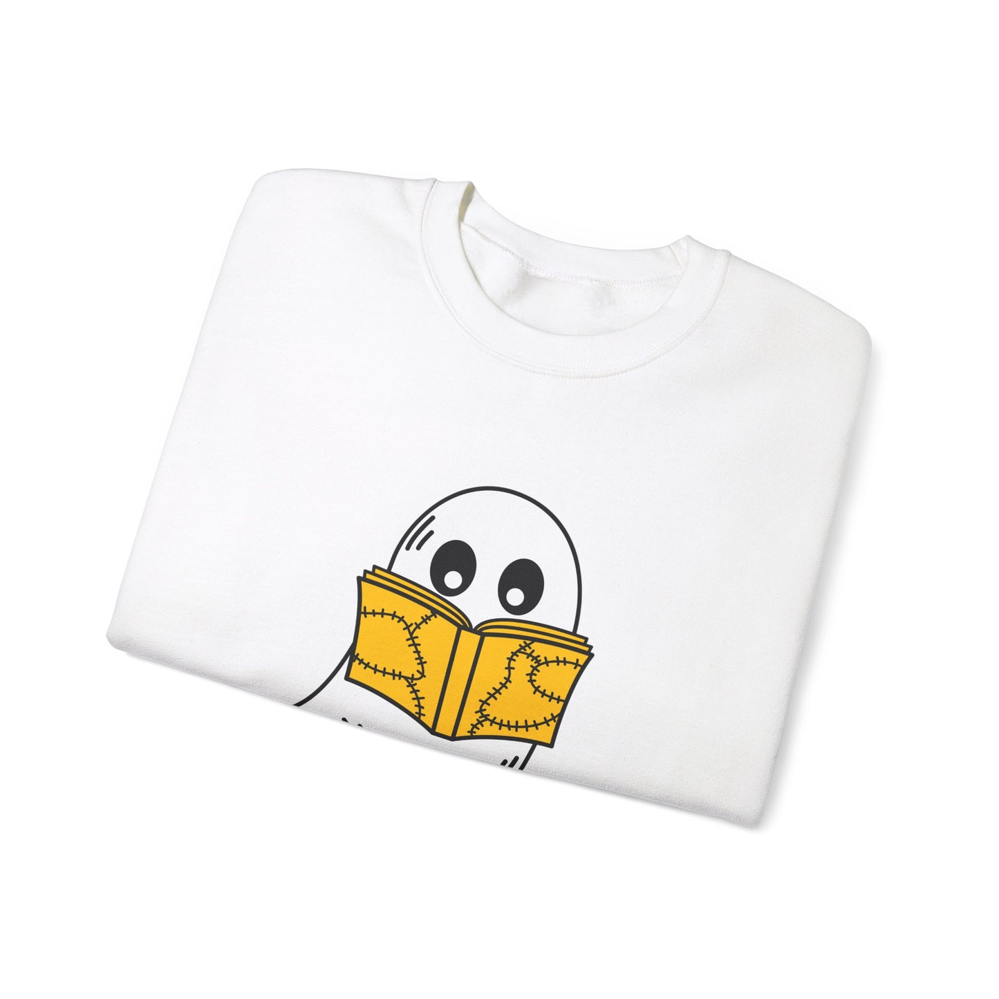 Ghost Reading A Book Sweatshirt Bookish Halloween Sweater Librarian Sweatshirt Funny Reading Sweater Librarian Sweatshirt Teacher Crewneck