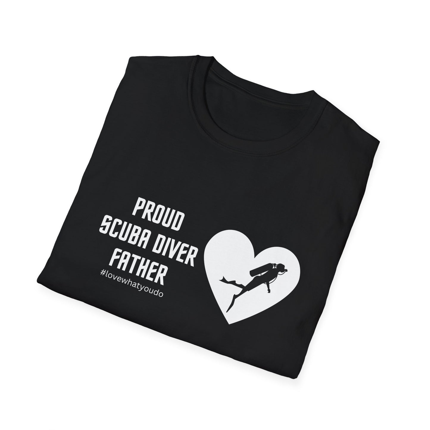 Dad's Profession T-shirt,"Proud Scuba Diver Father",Father's Day Gift,Unique Men's Apparel,Novelty Appreciation Occupation