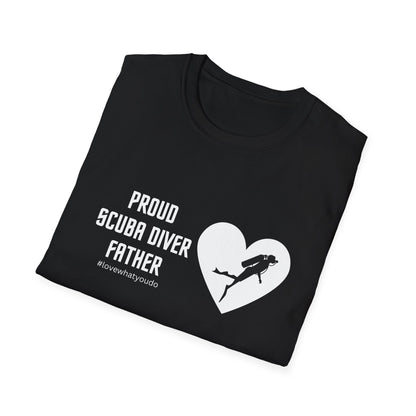 Dad's Profession T-shirt,"Proud Scuba Diver Father",Father's Day Gift,Unique Men's Apparel,Novelty Appreciation Occupation