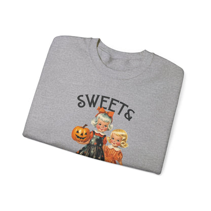 Sweet and Spooky Halloween Sweatshirt Cute Vintage 1950s Halloween Sweater Retro Halloween Apparel Unique Black Cat Sweatshirt Fall Season