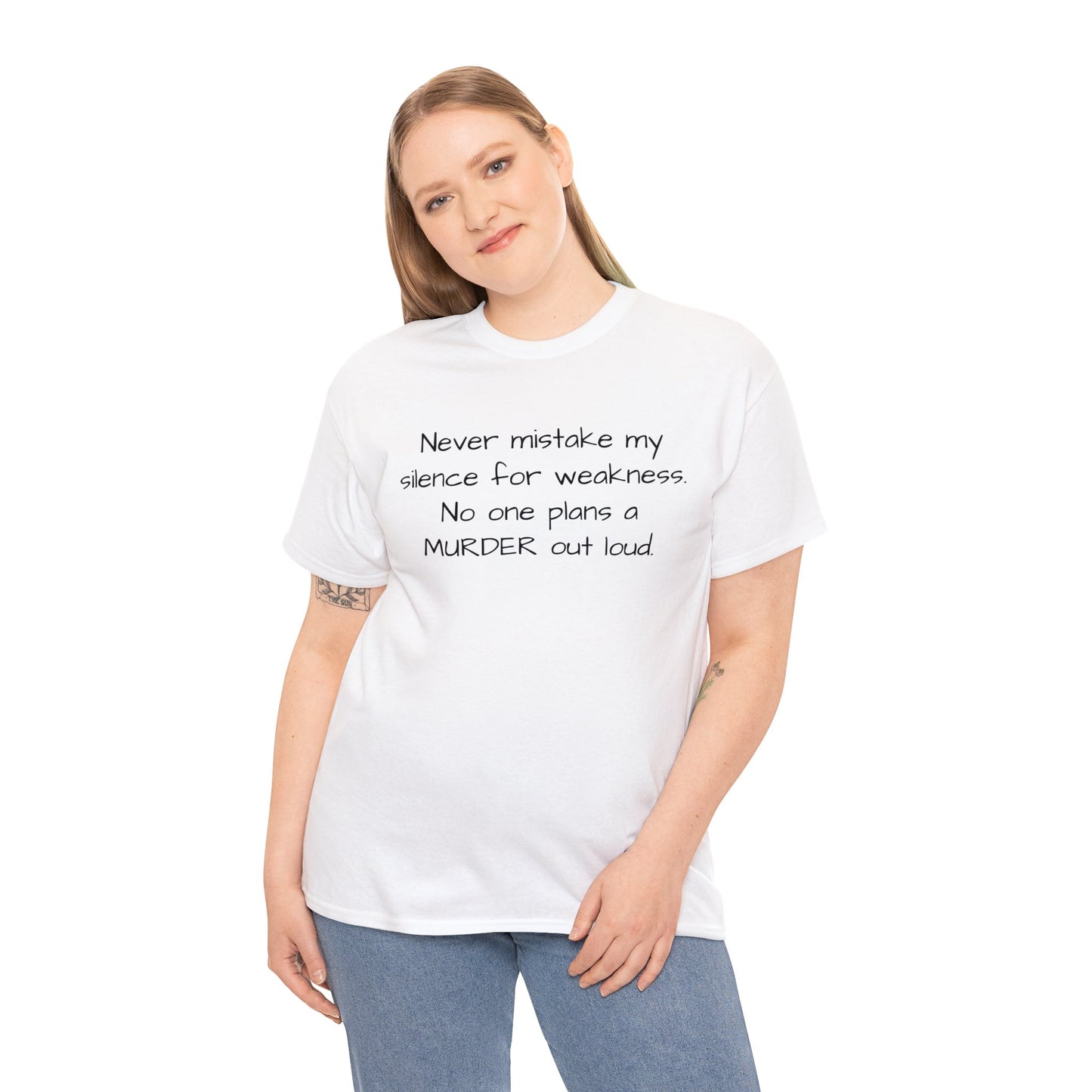 Funny Sarcastic Unisex Softsytle T-shirt, "Never mistake my silence..", Unique Him/Her Gift, Humour Novelty Gag Tee Present