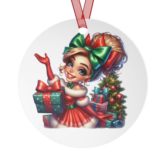 1950s Pin-Up Girl Ornament Christmas Tree Holiday Ornament Retro Vintage Decor Housewife Pop-Art Secret Santa Gift Xmas Stocking Filler 16