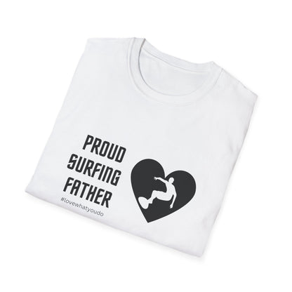 Dad's Profession T-shirt,"Proud Surfing Father",Father's Day Gift,Unique Men's Apparel,Novelty Love Appreciation for Occupation