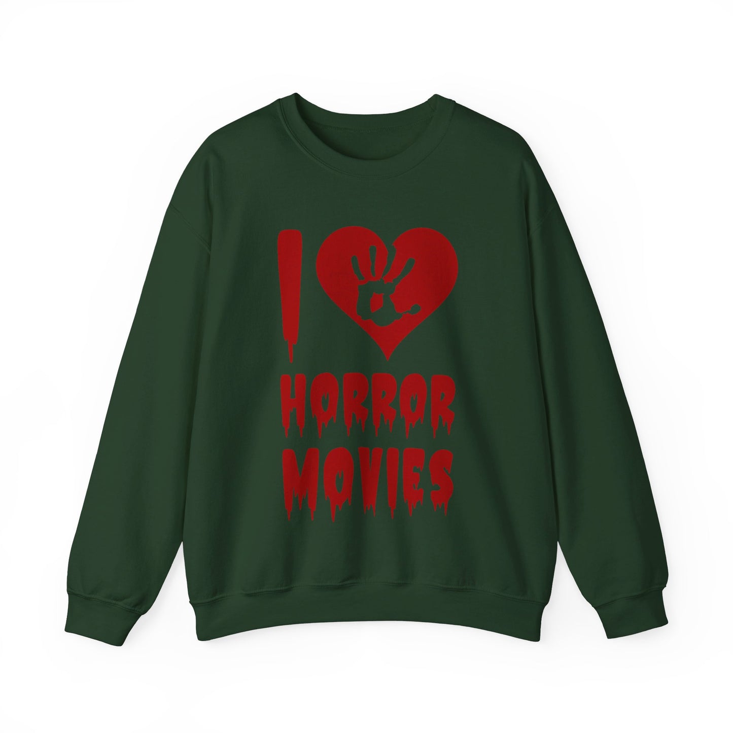 I Love Horror Movies Sweatshirt Horror Movie Addict Sweatshirt Halloween Horror Fan Club Sweatshirt Horror Club Movie Fanatic Halloween Gift