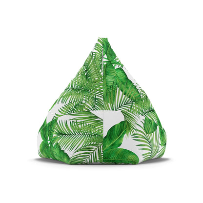 Tropical Palm Leaves Bean Bag Chair Cover Green Home Decor Gift Plant Mom Aesthetic Gift New Home Gift Botanical Outdoor Patio Beanbag Cover