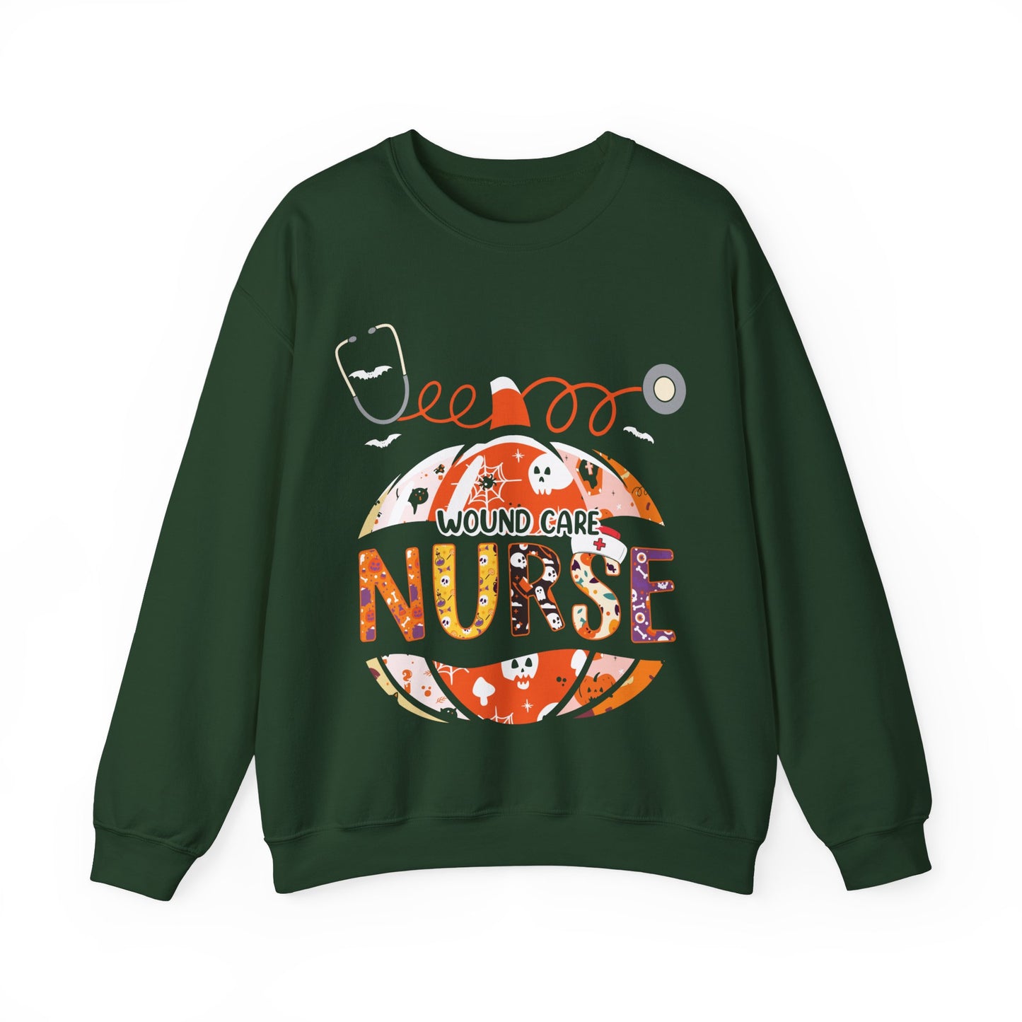 Wound Care Nurse Sweatshirt Halloween Nurse Sweater Retro Vintage Halloween Crewneck Fall Season Care Nurse Gift Pumpkin Nurse Autumn Sweat