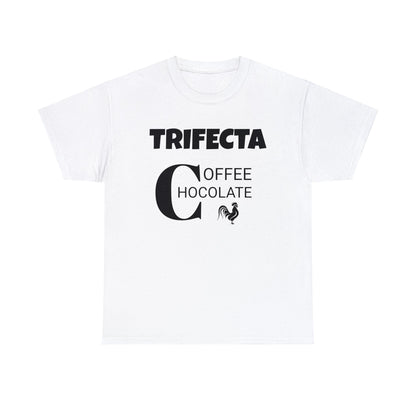 Funny Unisex Heavy Cotton Tee, "Trifecta of "C"s", Rude Adult Unique Novelty Gift, Naughty Gag T-shirt Present, Fun Divorcee