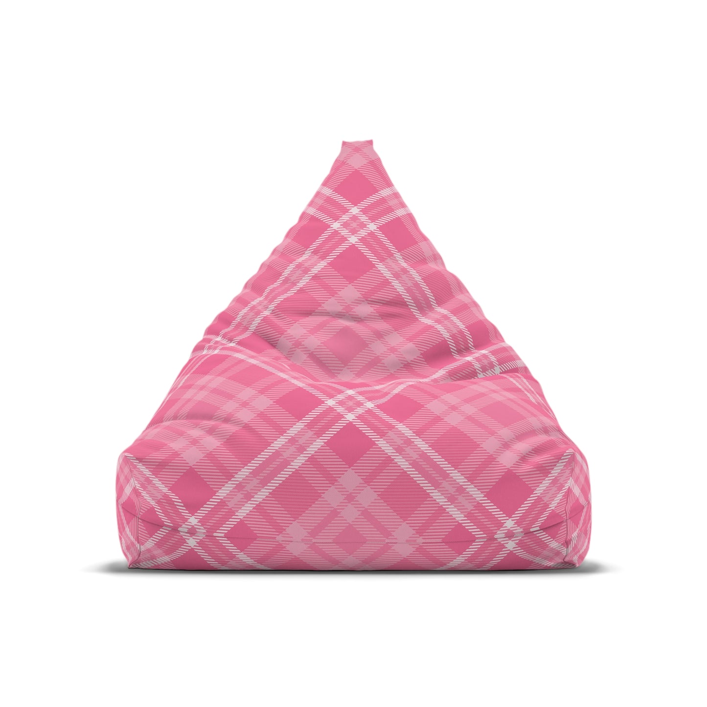 Tartan Bean Bag Chair Cover Pink Aesthetic Home Decor Scottish Cross-checkered Beanbag Teens Dorm Bedroom Living Room Games Room Patio Gift