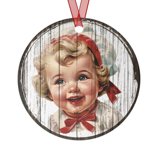 Baby's First Christmas Ornament 1950s Vintage Ornament 60s Vintage Xmas Tree Decoration 70s Baby Girl Vintage Heirloom Keepsake Gift Holiday