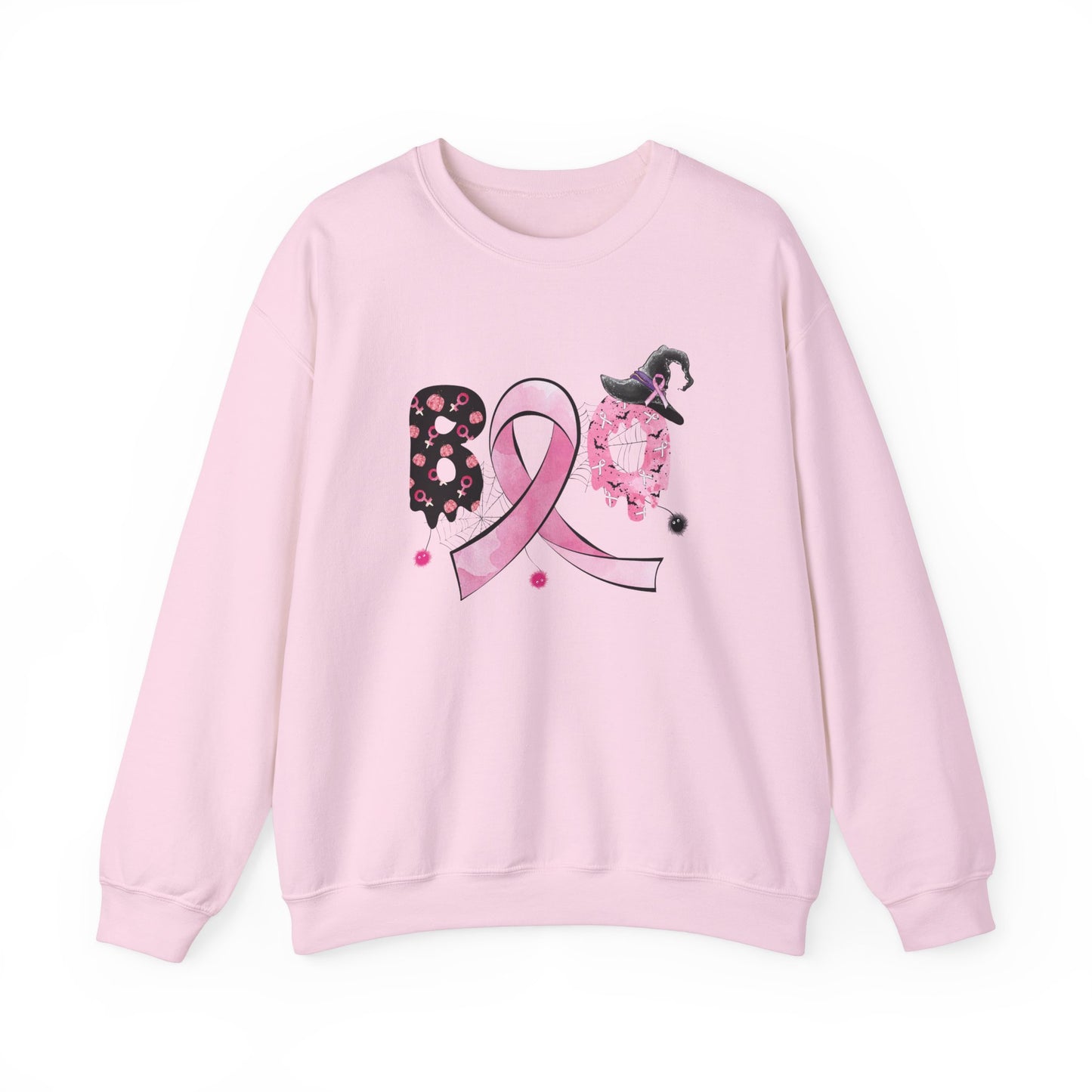 Breast Cancer Boo Sweatshirt Halloween Sweater Cute Breast Cancer Ribbon Halloween Apparel Cancer Warrior Sweat Breast Cancer Survivor Gift