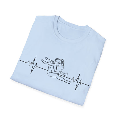 Unisex Heartbeat Kama Sutra T Shirt, Favorite Sexual Pose No.22,Erotic Sexual Desire Couples Gift,Naughty Kinky Adult T-shirt