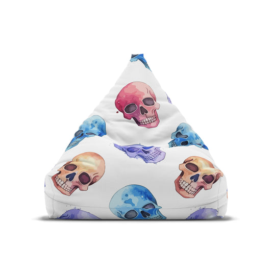 Day of the Dead Bean Bag Chair Cover Halloween Sugar Skulls Beanbag Dia de los Muertos Teens Dorm Colorful Gaming Chair Porch Party Decor