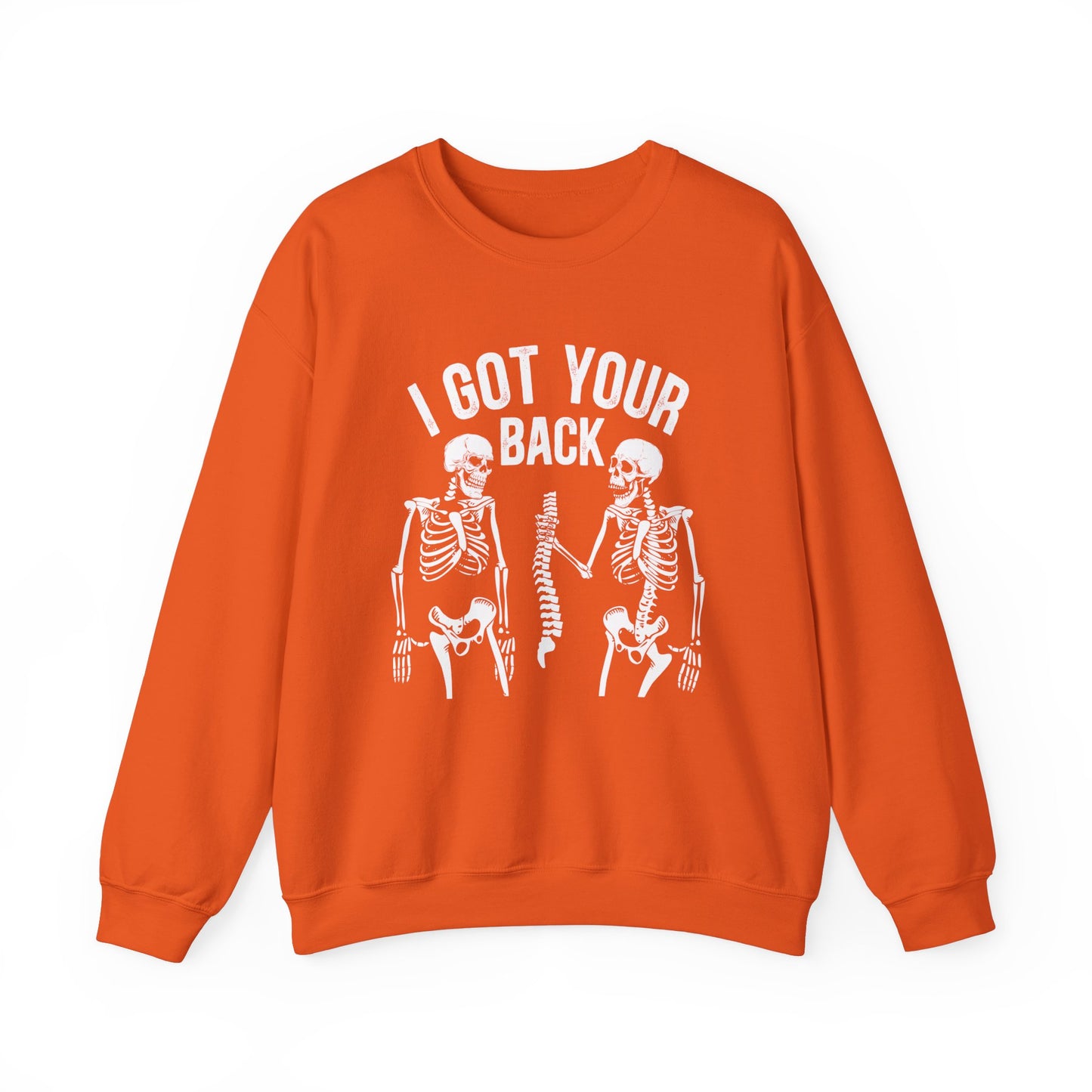 I Got Your Back Skeleton Sweatshirt Funny Halloween Sweater Skeleton Sweat Spooky Season Halloween Party Outfit Fall Crewneck Funny Skeleton