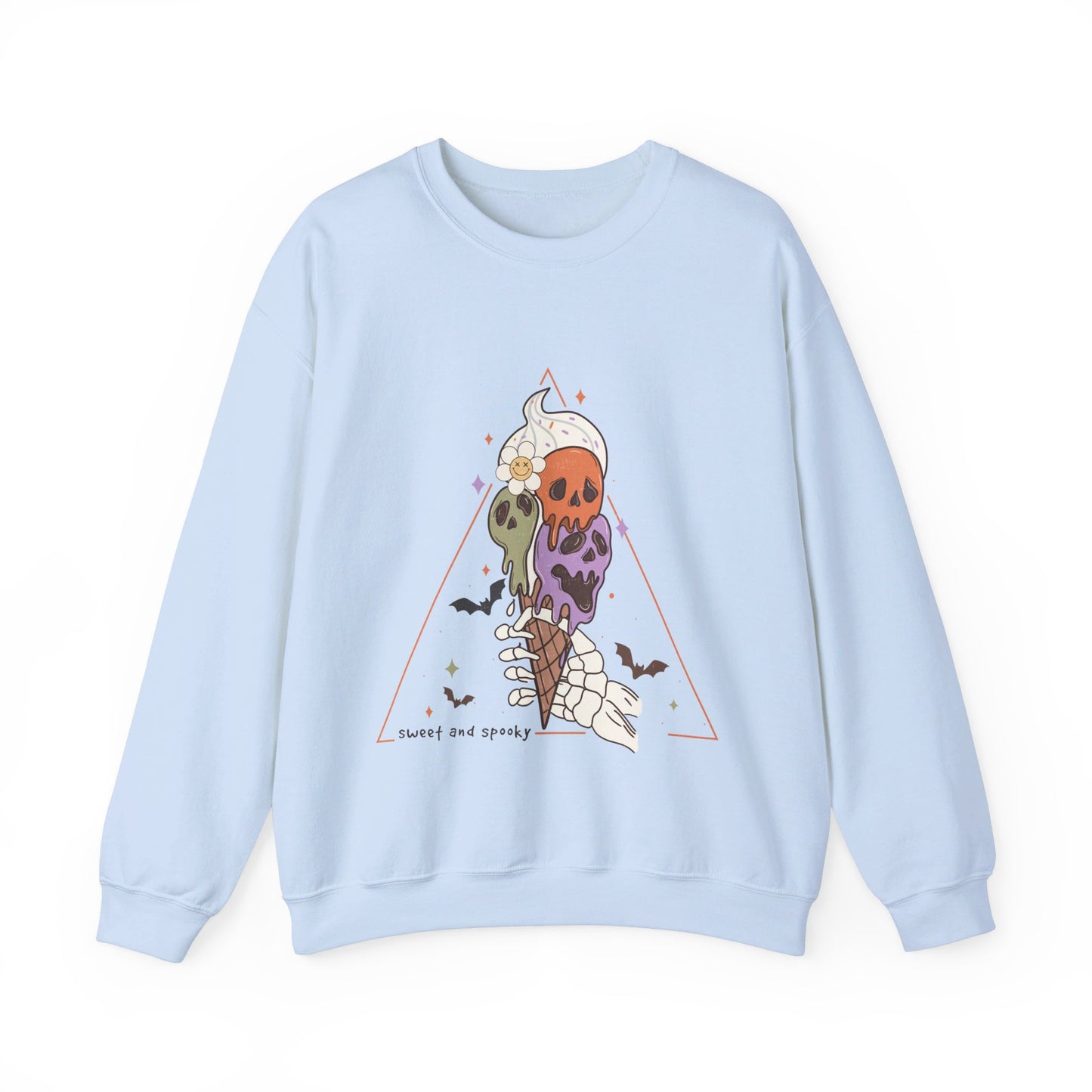 Sweet and Spooky Sweatshirt Retro Halloween Crewneck Groovy Vintage Halloween Apparel Fall Sweater Cool Funky Unique Novelty Women Gift Girl