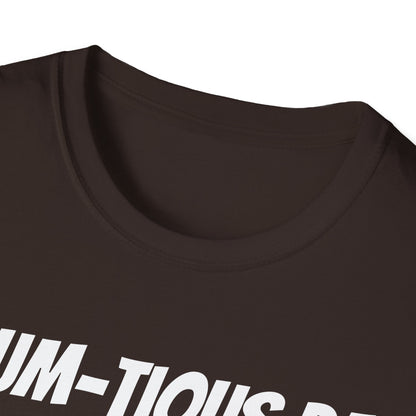 Funny Rugby Dad's Mens Softstyle T-shirt, "Scrum-tious Dad", Father's Day Gift, Humorous Unique Novelty Apparel Tee Present