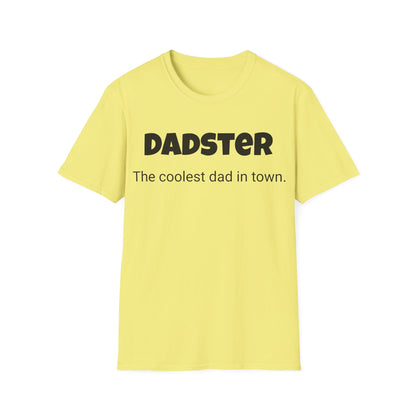 Funny Dad's Mens Softstyle T-shirt, "Dadster", Father's Day Gift, Tee for Him, Adult Humorous Unique Novelty Apparel Present