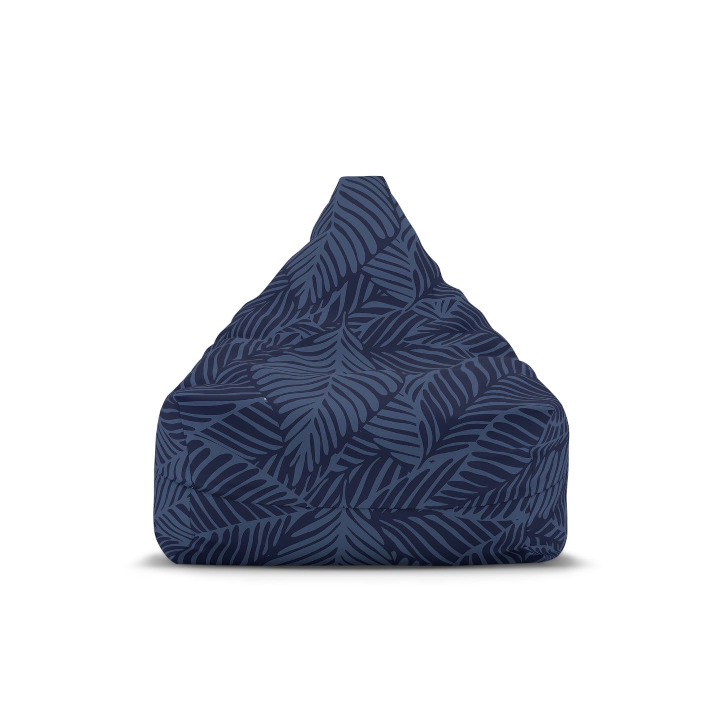 Navy Leaves Bean Bag Chair Cover Nature Home Decor Plant Mom Aesthetic Gift New Holiday Home Gift Botanical Outdoor Patio Porch Furniture