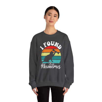 I Found This Humerous Sweatshirt Funny Retro Halloween Sweater Funny Cat Halloween Sweatshirt Bone Joke Crewneck Spooky Fall Season Apparel