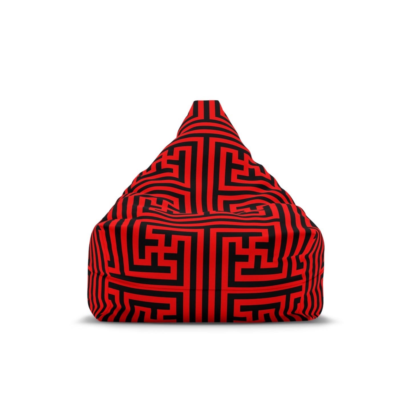 Japanese Design Bean Bag Chair Cover Red Home Decor Feng Shui Oriental Asian Aesthetic Gift Outdoor Patio Bedroom Living Room Teens Beanbag