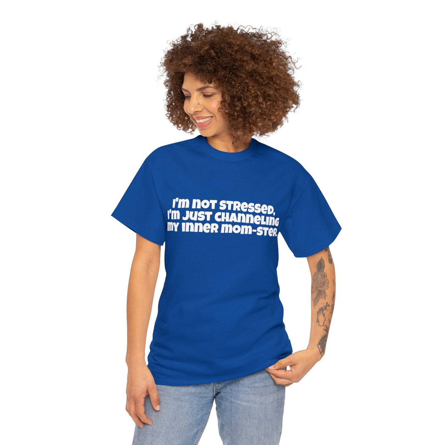 Funny Mom's Unisex Heavy Cotton Tee,"I'm not stressed...",Mother's Day Gift, Her T-shirt, Ladies Adult Unique Novelty Present