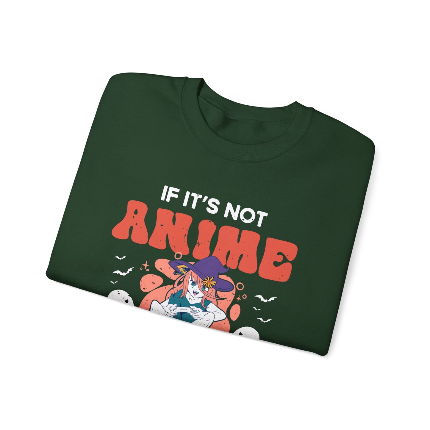 Funny Anime Halloween Sweatshirt If its Not Anime Video Games or Halloween I Dont Care Sweater Anime Halloween Witch Sweater Anime Lovers