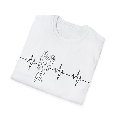 Unisex Heartbeat Kama Sutra T Shirt, Favorite Sexual Pose No.48,Erotic Sexual Desire Couples Gift,Naughty Kinky Adult T-shirt