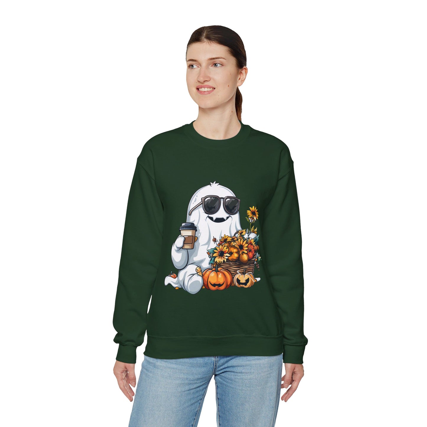 Cute Ghost Sweatshirt Fall Halloween Sweater Bougie Ghost Sweatshirt Coffee Lover Sweater Autumn Boojee Ghost Pumpkin Spooky Season Boo Jee