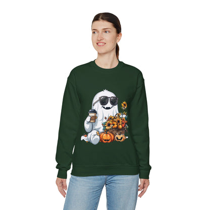 Cute Ghost Sweatshirt Fall Halloween Sweater Bougie Ghost Sweatshirt Coffee Lover Sweater Autumn Boojee Ghost Pumpkin Spooky Season Boo Jee