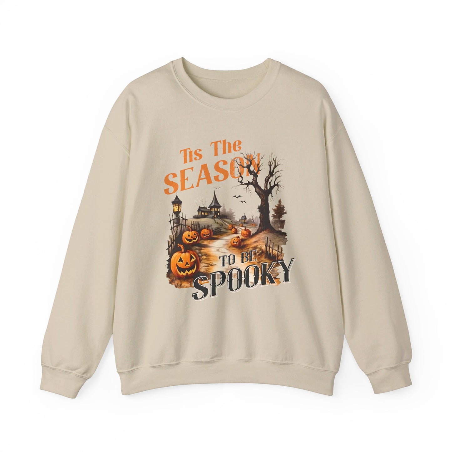 Tis The Season To Be Spooky Halloween Sweatshirt Vintage 1950s Halloween Fall Sweater Retro Halloween Pumpkins Spooky Season Apparel Unique