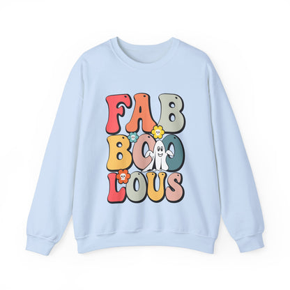 Faboolous Sweatshirt Fabulous Sweater Retro Halloween Sweatshirt Spooky Sweater Groovy Ghost Apparel Trick Or Treat Fall Crewneck Women Gift