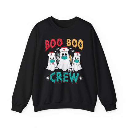 Boo Boo Crew Sweatshirt Halloween Nurse Sweater Funny Halloween Sweatshirt Boo Nurse Sweater Ghost Nurses Spooky Season Cute Nurse Gift